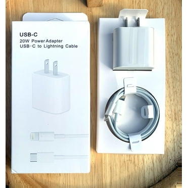 20W Fast Charging Adapter with Lightning Cable (USB-C to Lightning)